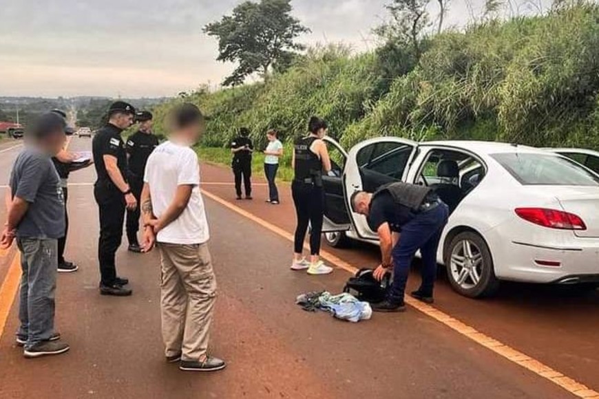 La Policía cercó a los delincuentes en la Ruta Nacional 14 y caminos linderos.