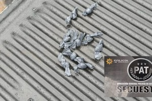 Envoltorios con marihuana incautados.