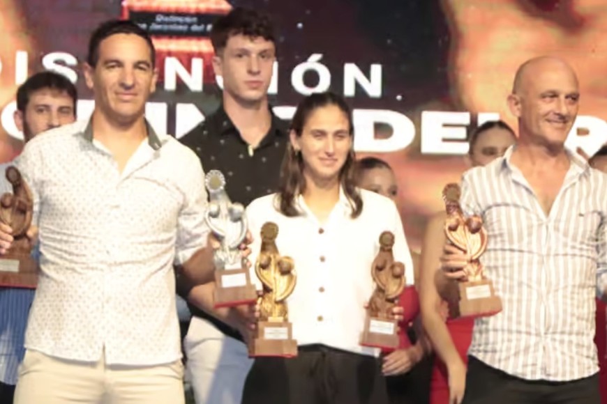 La futbolista Agustina Baroni fue elegida mejor deportista de la ciudad.
