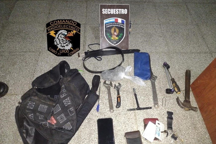 Parte de los elementos secuestrados.