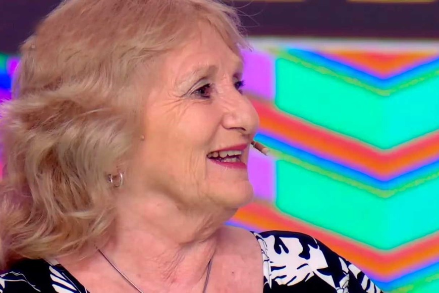 La abuela ganadora de tres millones de pesos en la TV.