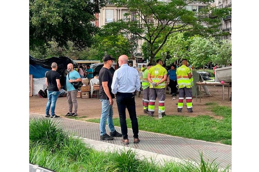Autoridades de CABA monitorearon el operativo.