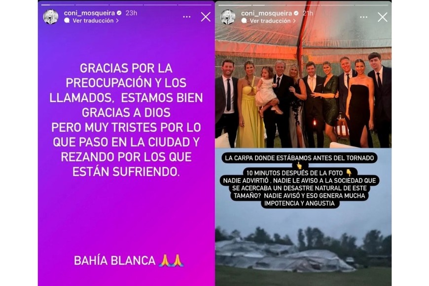 El posteo en redes de la esposa de Fantino.
