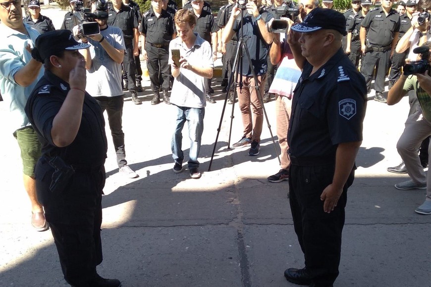 Romero fue la primera mujer en asumir la jefatura del departamento San Jerónimo, en marzo de este año. Crédito: Archivo El Litoral