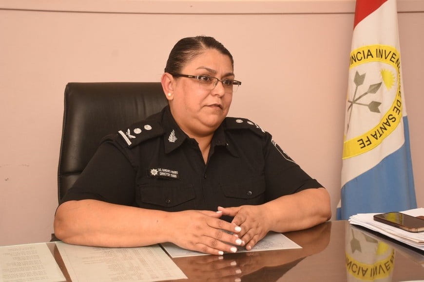 “No me retiro porque tengo muchas ganas de seguir. Quiero que esto realmente cambie”, expresó la comisario Romero. Crédito: Guillermo Di Salvatore