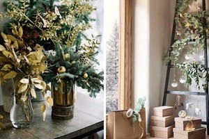 Una propuesta para revitalizar el ambiente navideño es incorporar plantas y flores naturales en la decoración del hogar.