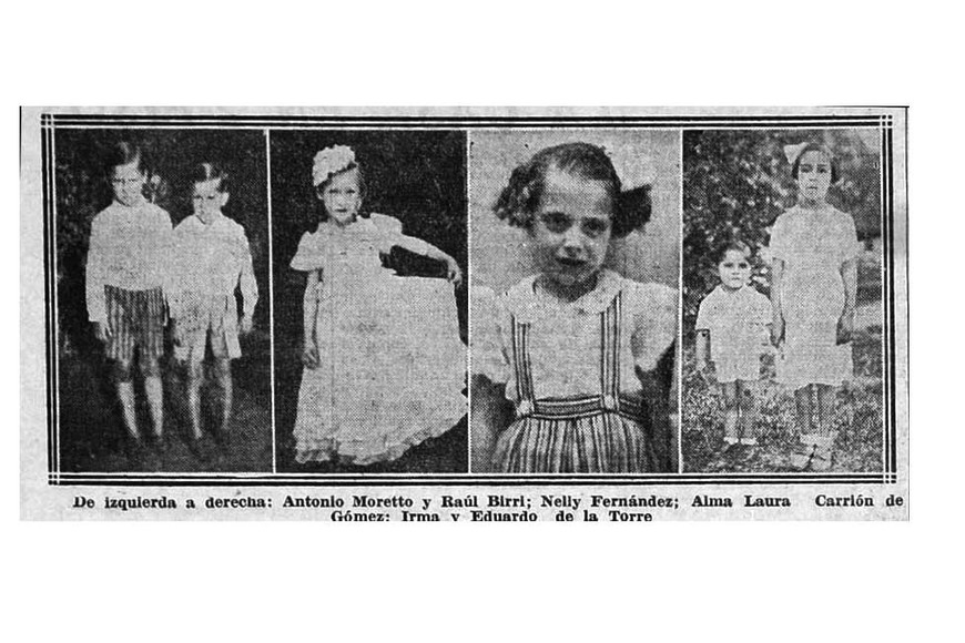 En sus crónicas, El Litoral registraba con imágenes a los niños del barrio.