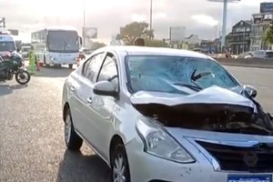 El vehículo que protagonizó el accidente.