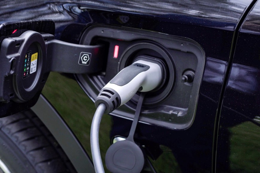 Los presentes también pudieron hasta simular una recarga.