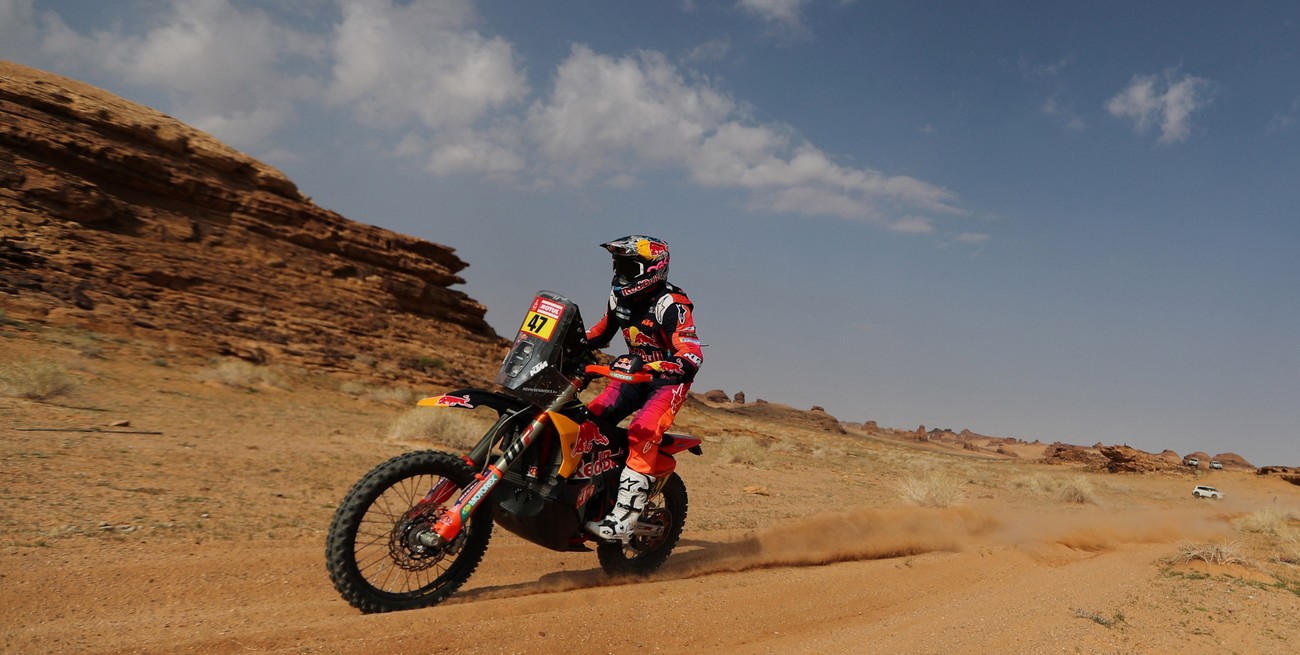 El argentino Kevin Benavides llegó al podio de la tercera etapa del Dakar