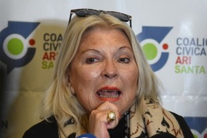 La líder de la Coalición Cívica, Elisa Carrió. Crédito: Archivo El Litoral.