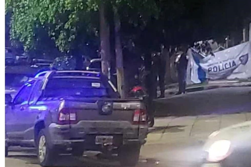 El lugar del crimen.