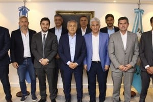 Gobernadores de Juntos por el Cambio en el encuentro de este lunes.