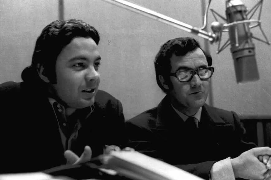 Una dupla que hizo historia y escuela. Ricardo Porta como relator y Enrique Miguel Cruz como comentarista, en los tiempos de LT 9, radio Brigadier López.