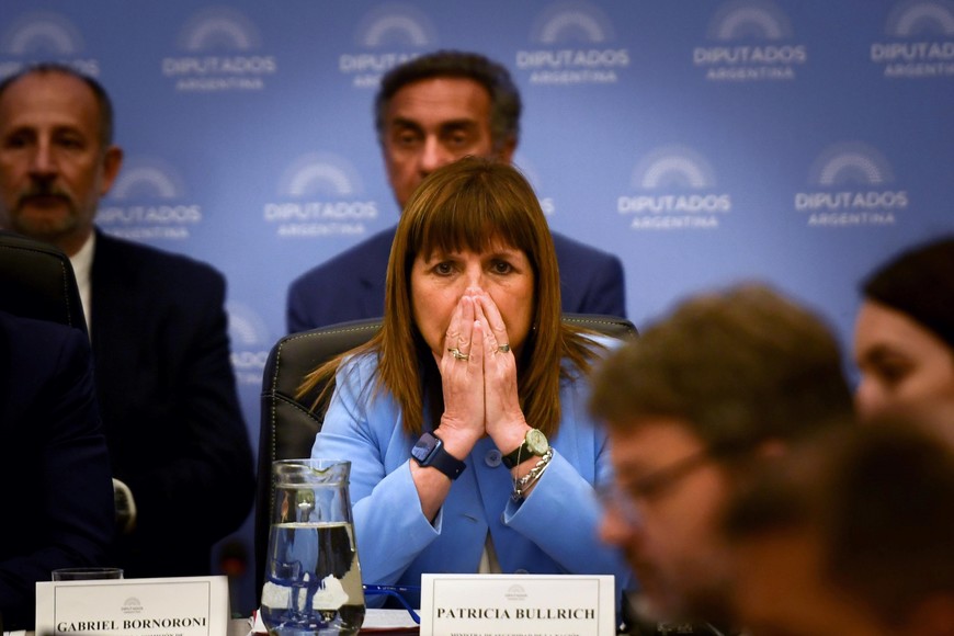 Patricia Bullrich, ministra de Seguridad de la Nación. Crédito: Florencia Downes