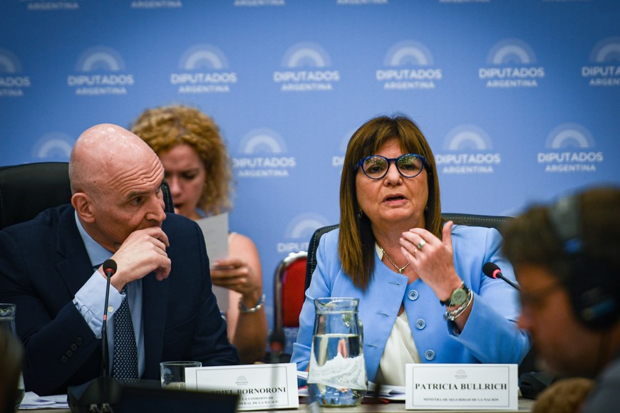 Patricia Bullrich, ministra de Seguridad de la Nación. Crédito: Florencia Downes