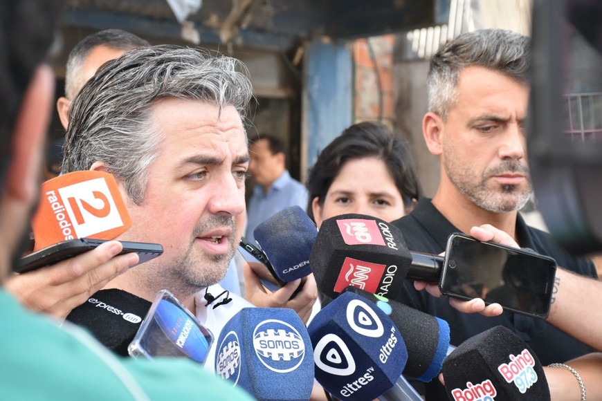 Cococcioni participó del operativo en Rosario. Crédito: Gobierno de la Provincia