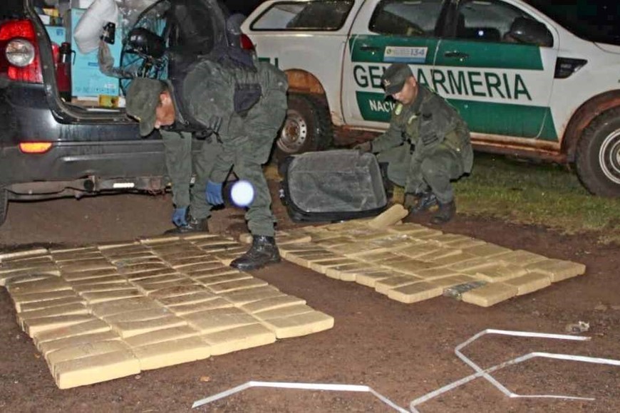 El operativo .estuvo a cargo de Gendarmería Nacional.