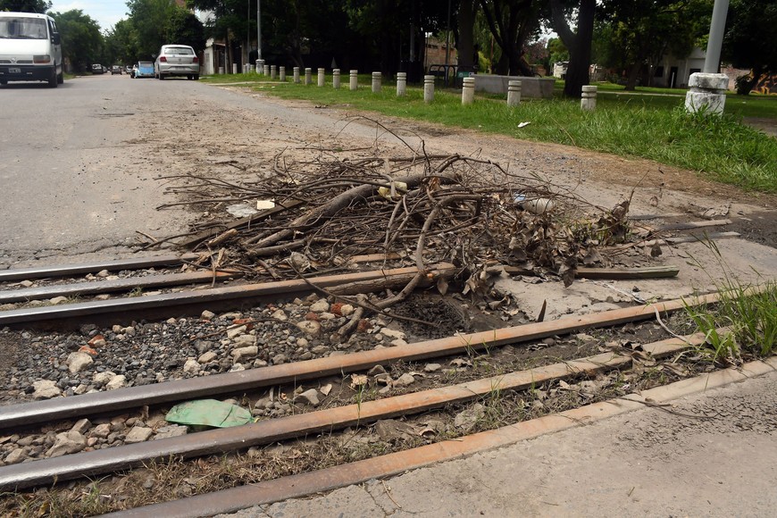 El principal peligro radica en que es una calle doble mano, por lo que esquivar el bache implica quedar de frente a otros conductores. Crédito: Guillermo Di Salvatore