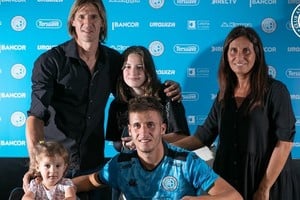 El hijo del ex mediocampista de Colón, podría jugar en Patronato. Foto: Prensa Belgrano