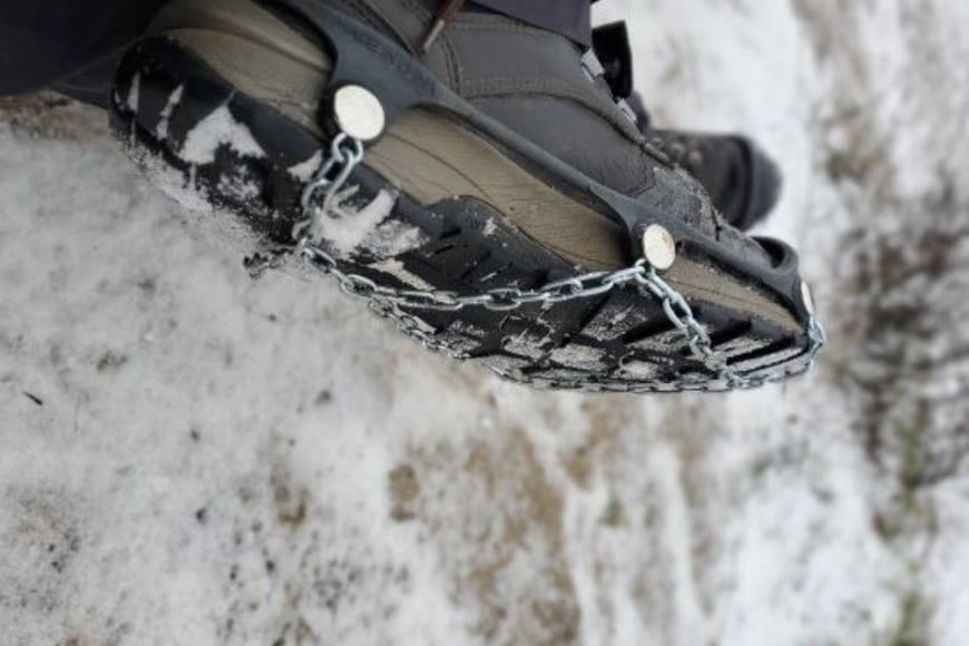 Zapatos para "el reino del hielo". Foto tomada en Portland. Crédito: @SokoBarre