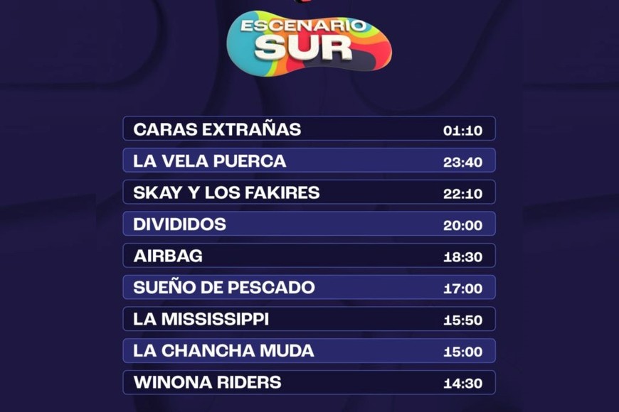 Cosquín Rock: Escenario Sur, día 1