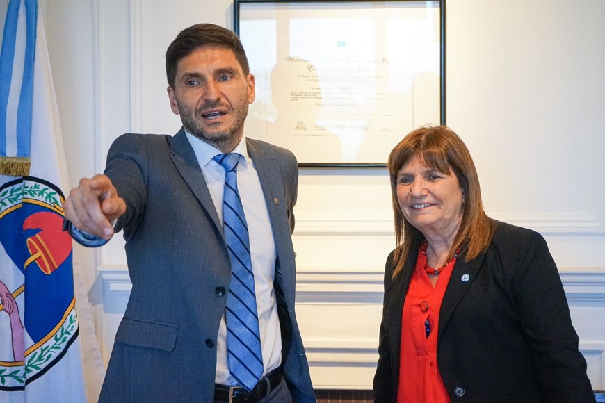 Pullaro valoró que “fue una buena reunión” con Bullrich. Crédito: Gobierno de Santa Fe