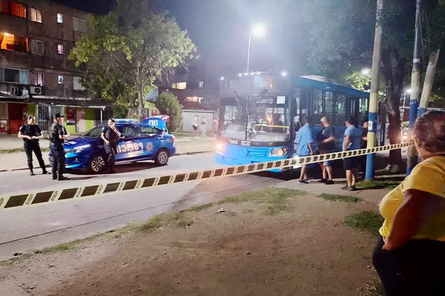 Colectivo baleado Rosario