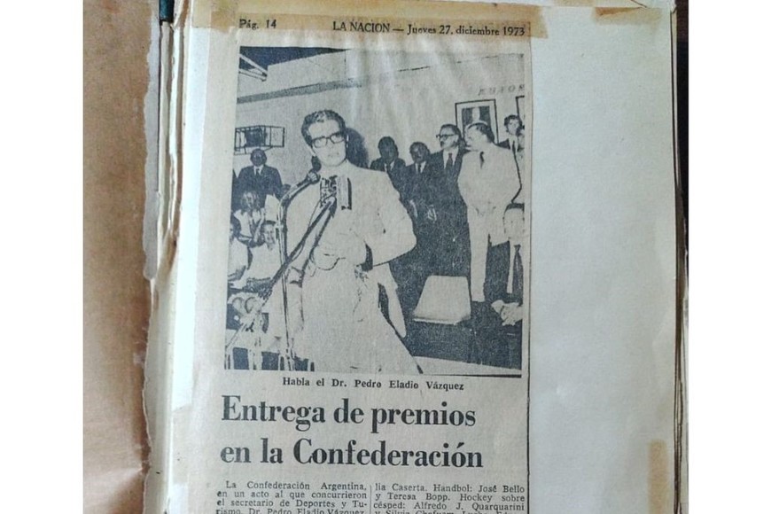 La noticia en el Diario La Nación, al otro día de la ceremonia en Buenos Aires.