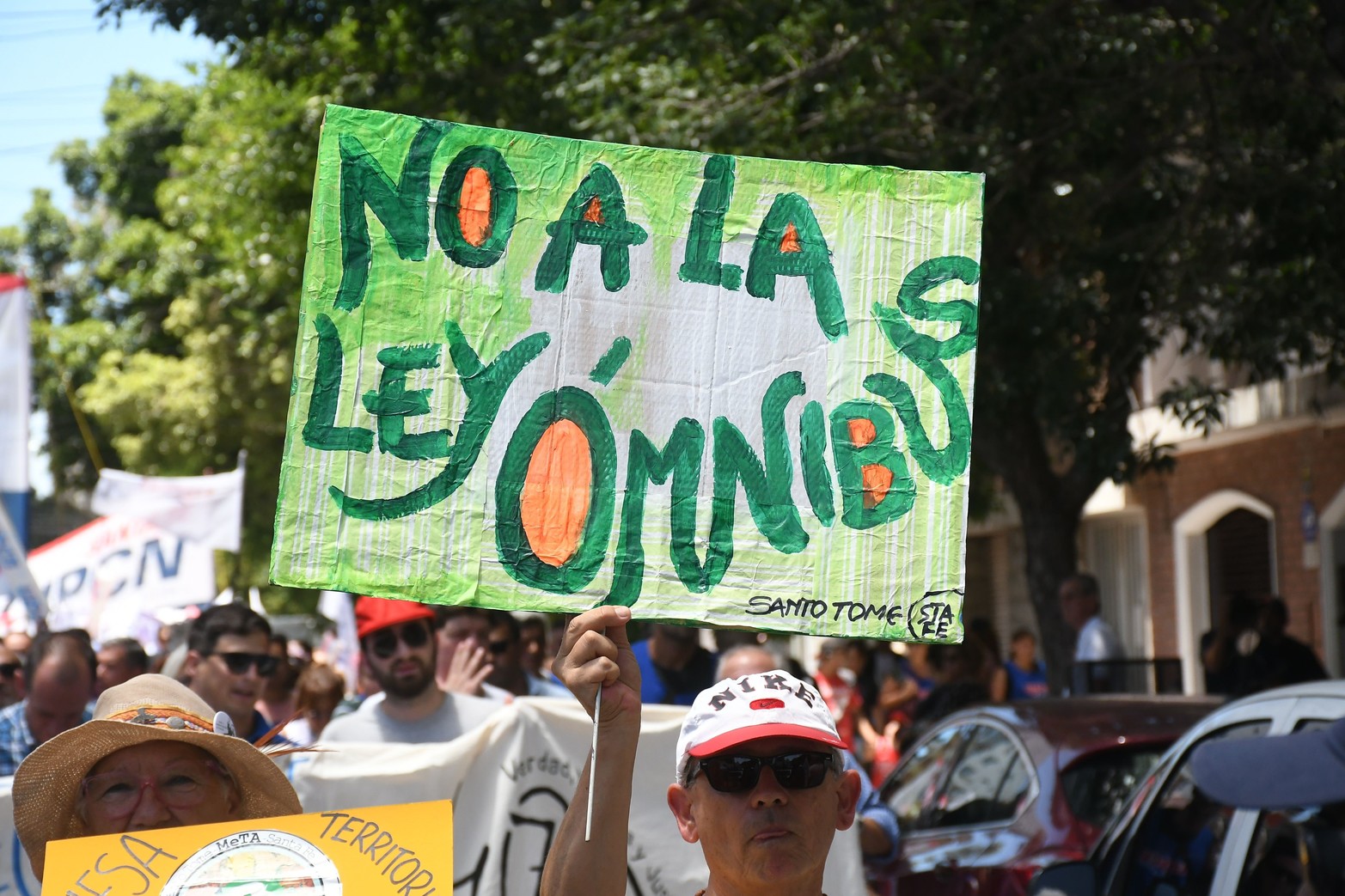 El movimiento ambiental también estuvo presente en la marcha. 