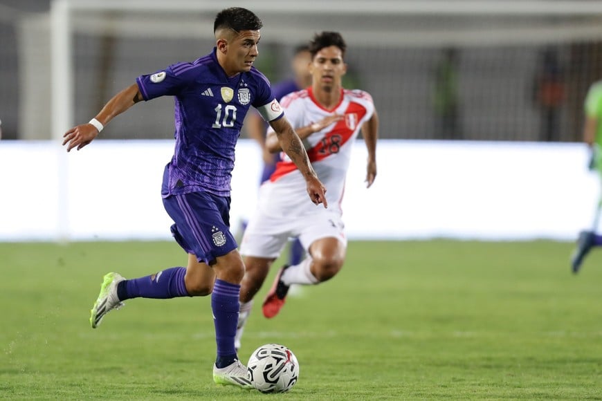 Thiago Almada, campeón del mundo en Qatar 2022. Crédito: Conmebol