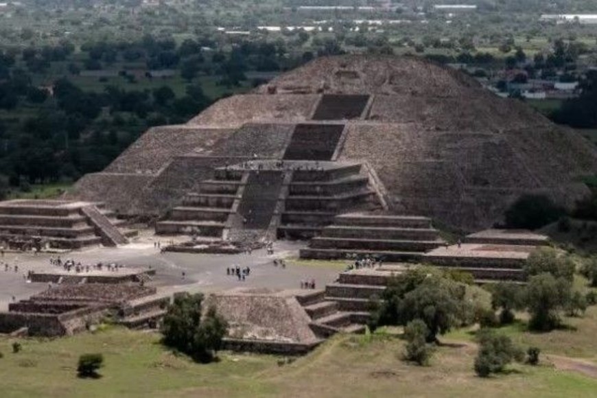 La pirámide de Teotihuacán, en México.