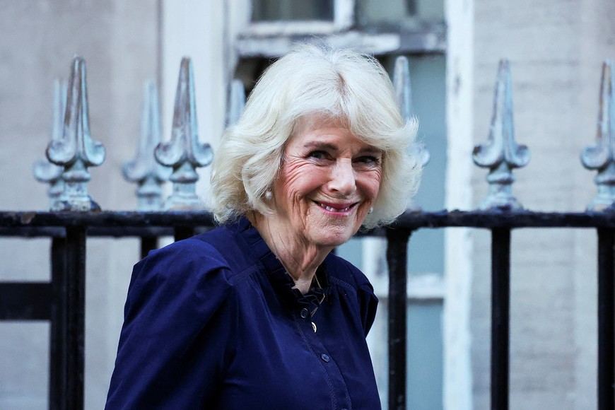 Britain's Queen Camilla leaves the London Clinic where King Charles is receiving treatment for an enlarged prostate, in London, Britain, January 26, 2024. REUTERS/Toby Melville