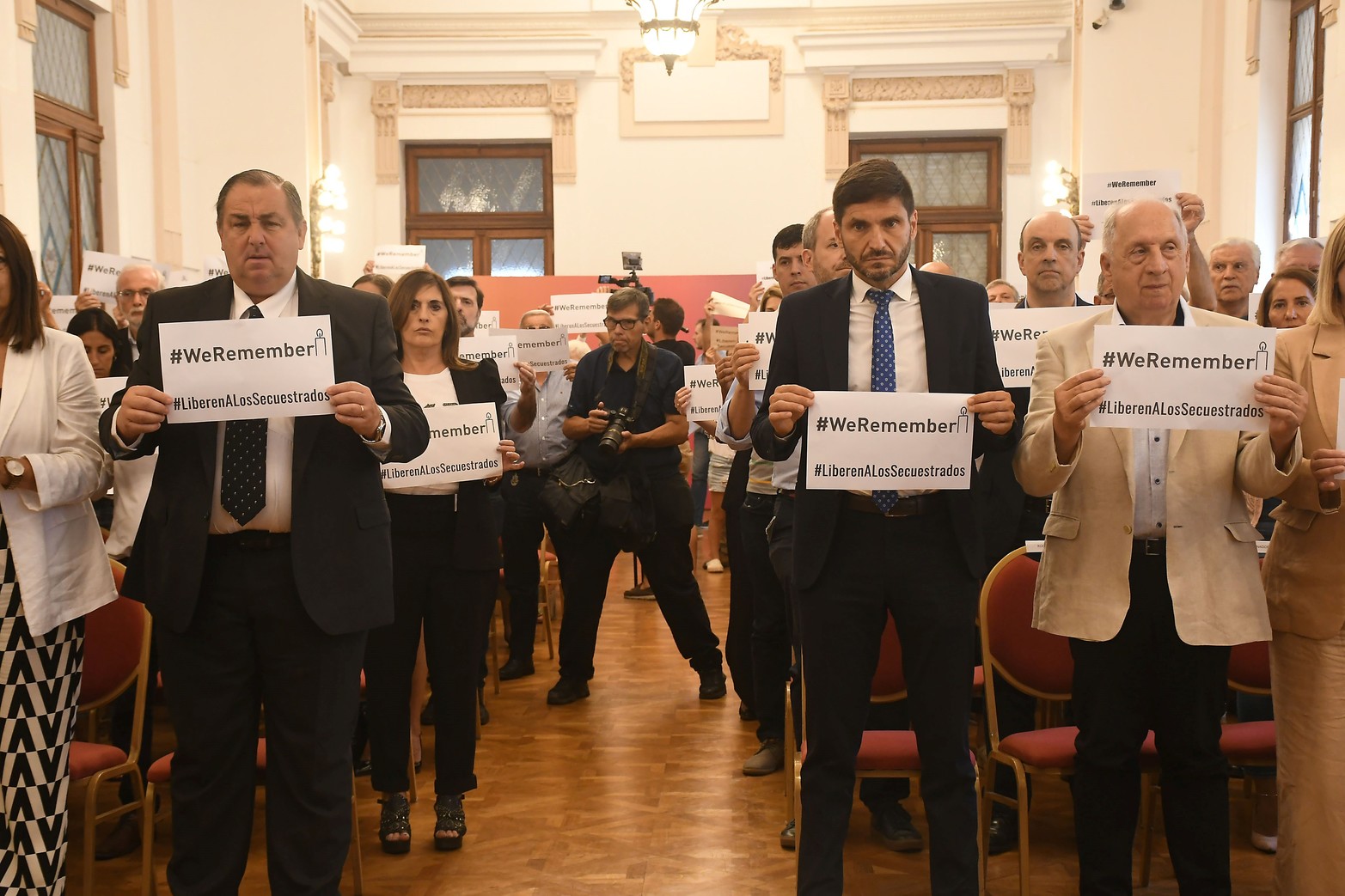 En el Salón Blanca de Casa de Gobierno se realizó un nuevo acto por el 79º Aniversario de la Liberación de Auschwitz.