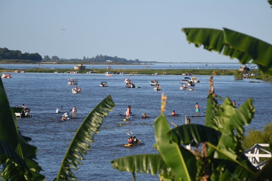En fotos: ante el calor buscan el espejo de agua