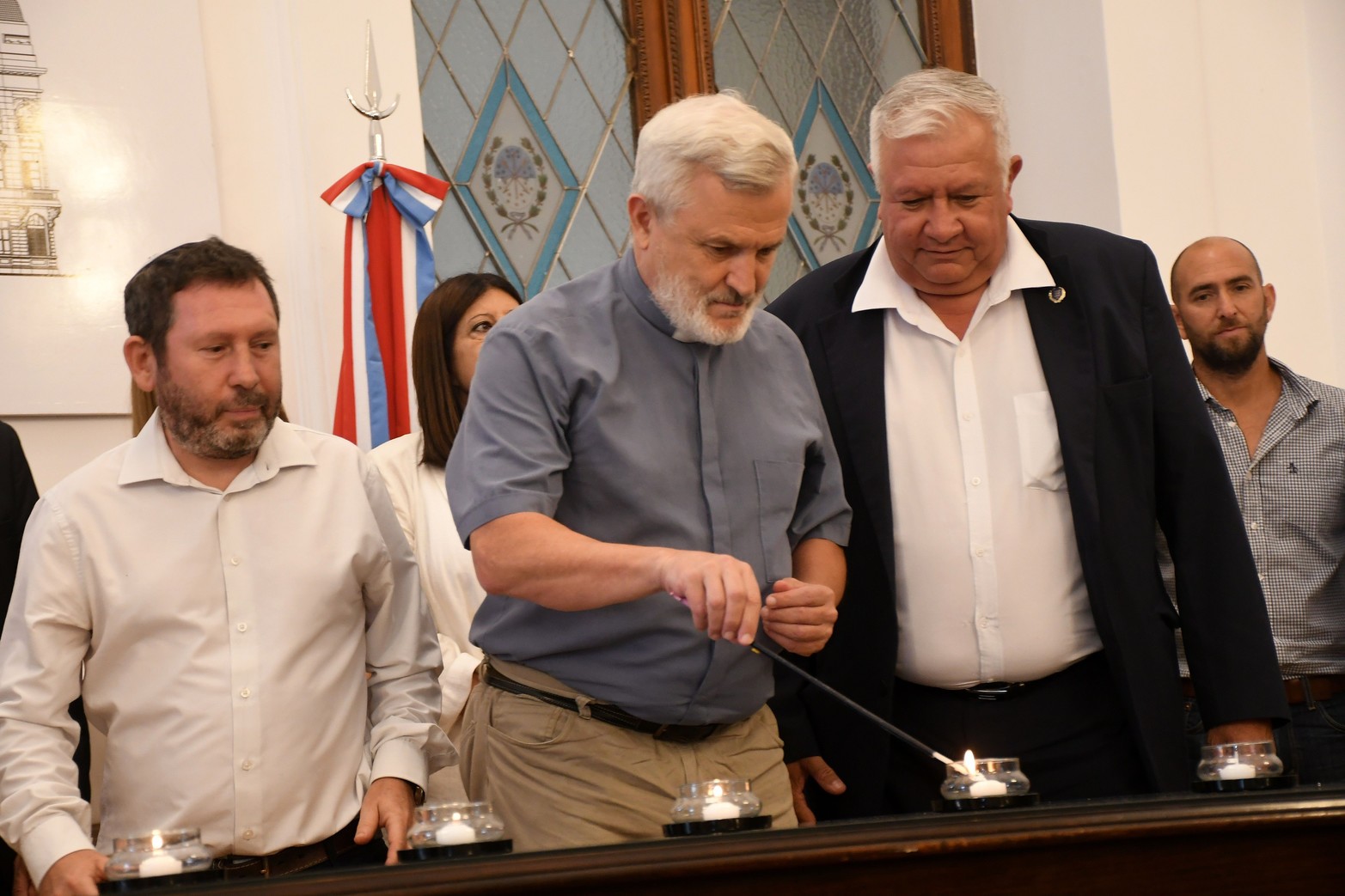 En el Salón Blanca de Casa de Gobierno se realizó un nuevo acto por el 79º Aniversario de la Liberación de Auschwitz.