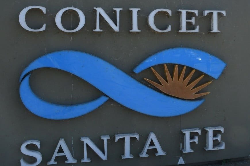 El Conicet  Santa Fe este martes por la mañana. Crédito: Flavio Raina