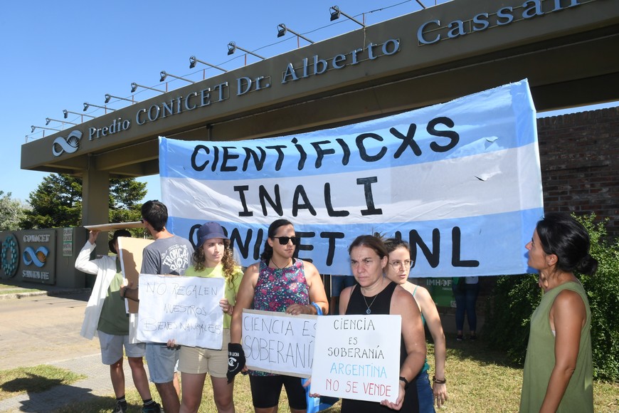 Protesta en el CONICET 