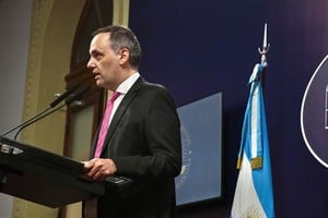 El vocero del presidente, Manuel Adorni. Foto: Gustavo Amarelle / Télam