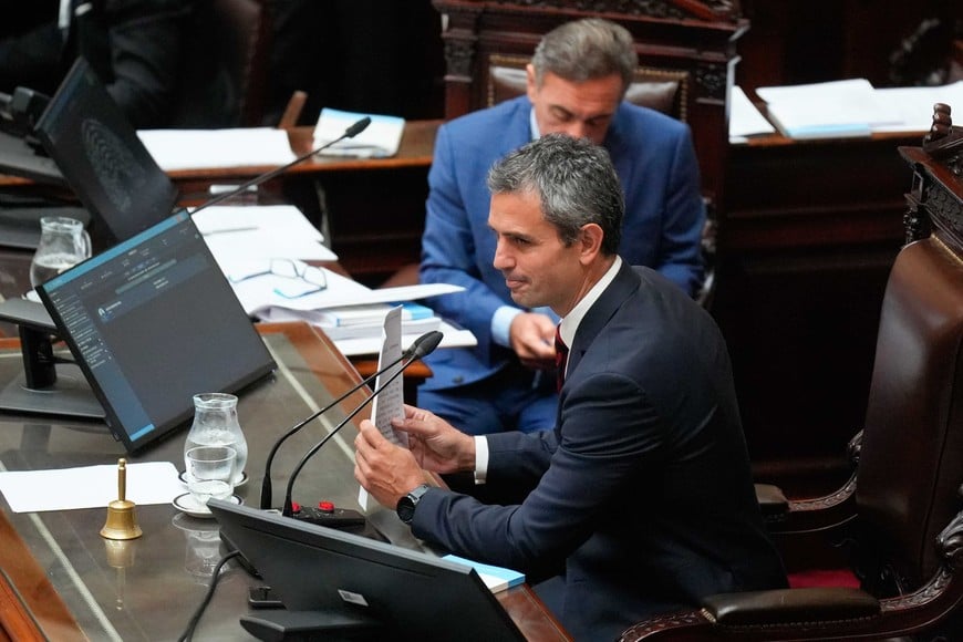 Martín Menem, presidente de la Cámara de Diputados, estará a cargo de conducir la sesión de este jueves. Foto: NA