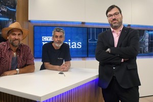 Roberto Menotti, Alejandro David y Leonardo Bota. Foto: Pablo Aguirre.