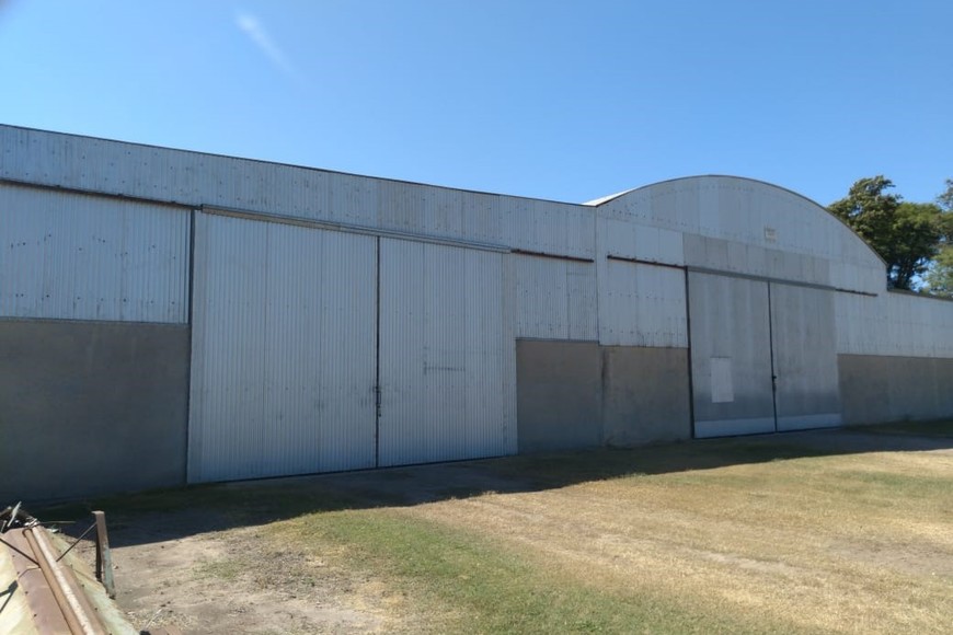 El galpón donde entraron los ladrones.