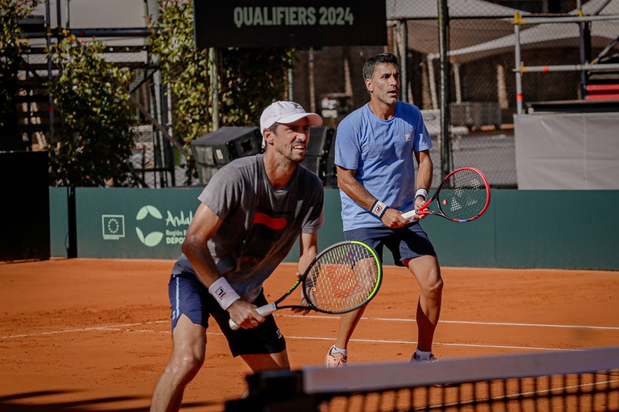 Andrés Molteni y “Machi” González, los más experimentados del equipo. Crédito: Prensa AAT