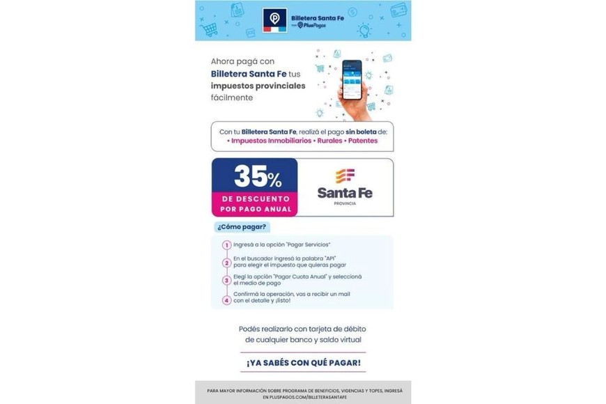 Nuevos beneficios para los santafesinos.