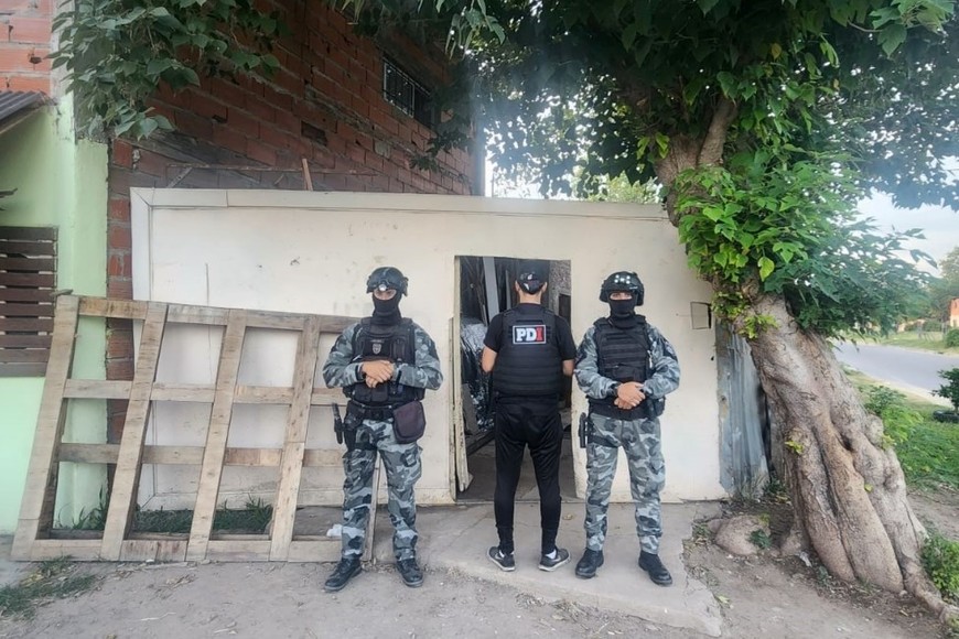 El momento de los allanamientos.