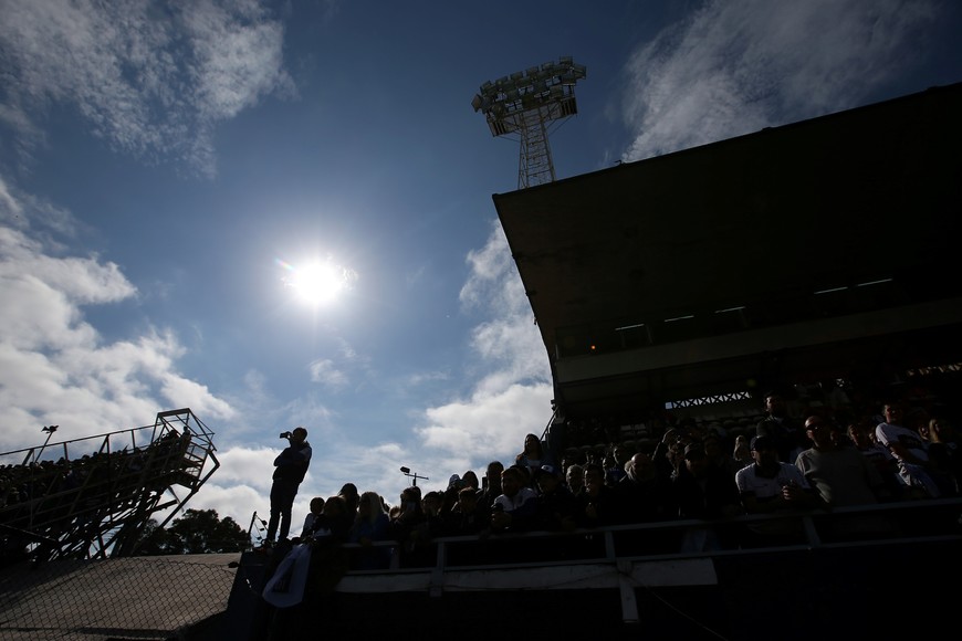 Soccer Football - Argentina - Juan Carmelo Zerillo Stadium, La Plata, Argentina - September 8, 2019   General view inside the stadium during Diego Maradona's presentation as new coach of Gimnasia y Esgrima  REUTERS/Agustin Marcarian