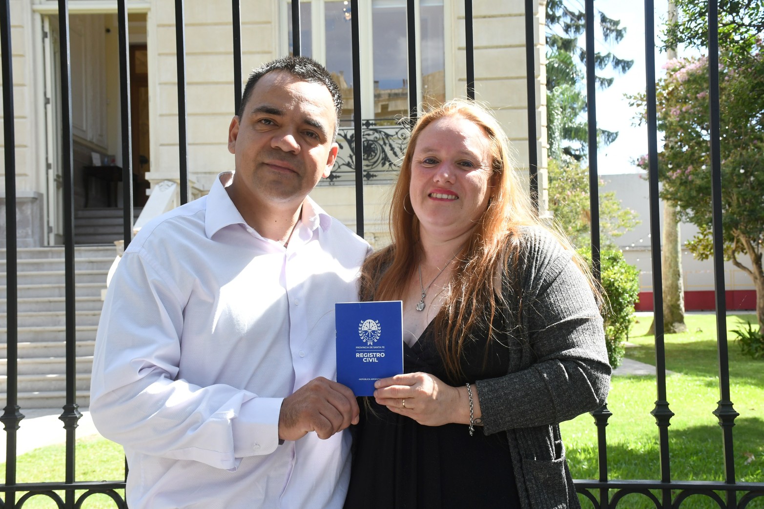 Casamientos en la Casa de la Cultura Walter López y Liliana Rondan dieron el "sí" en el día de los enamorados.