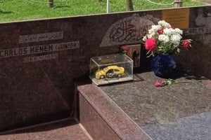 La tumba del hijo de Carlos Menem.