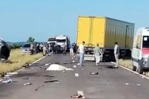 El accidente ocurrió en la ruta nacional 14.