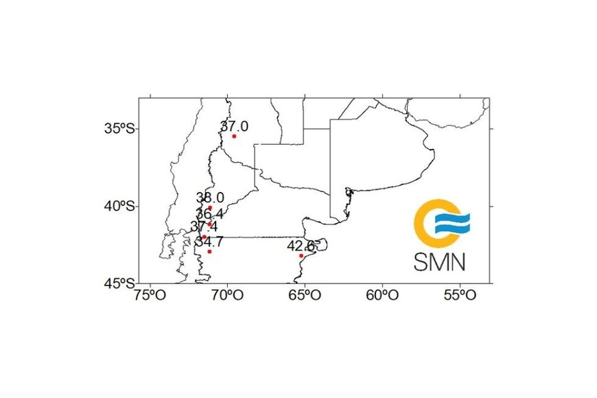 Localidades que superaron su récord de temperatura máxima diaria más alta